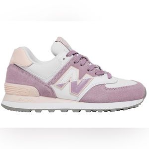 New balance 574 split sail pink and purple sneakers